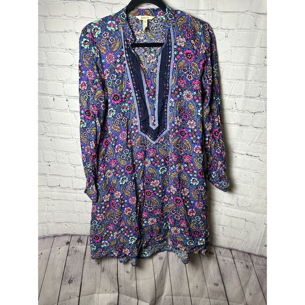 Matilda Jane Floral Paisley Boho Dress Colorful Patterned Long Sleeve